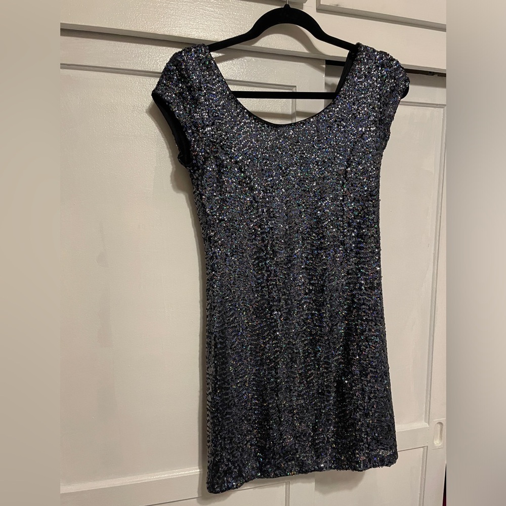 Brand new size 8 H&M multi sequined mini dress